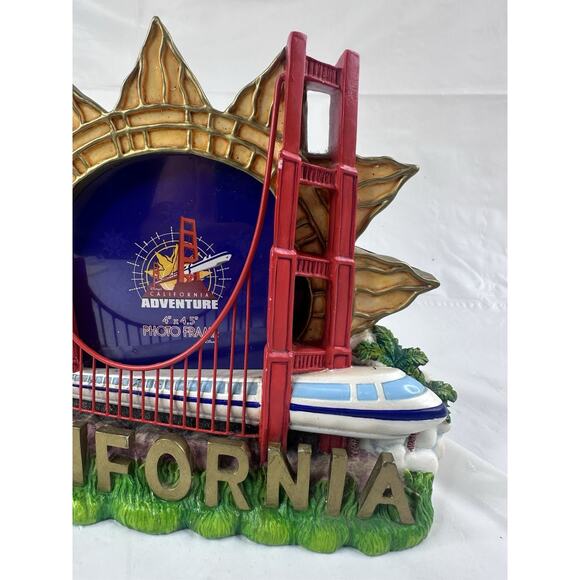 Vintage Disneyland California Adventure Sun Monorail Photo Picture Frame 4x4.5” - Picture 4 of 12